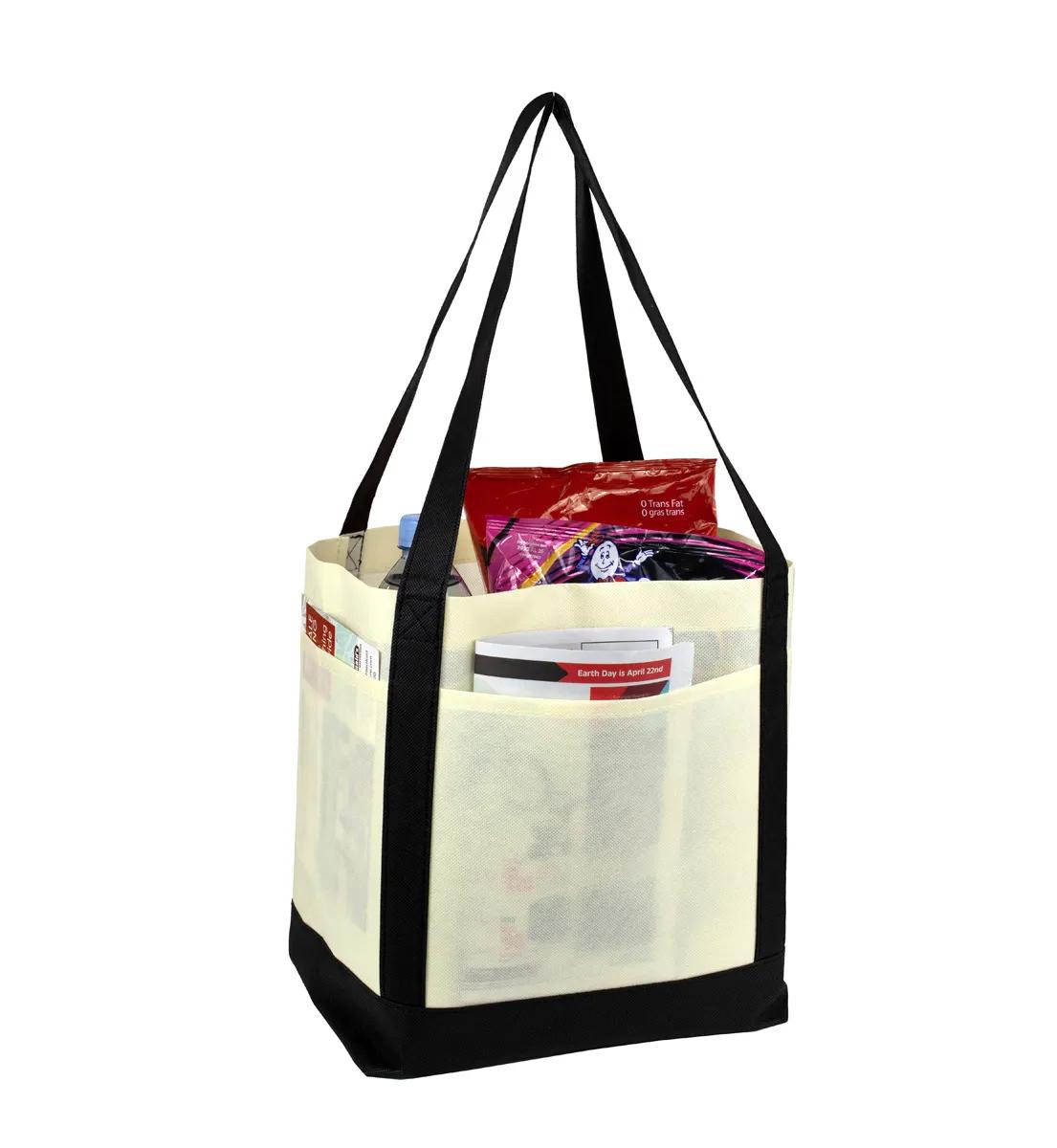 Cruiser Faux Canvas Tote Bag 3-Pocket Value - 18 x 12 in - product view 16