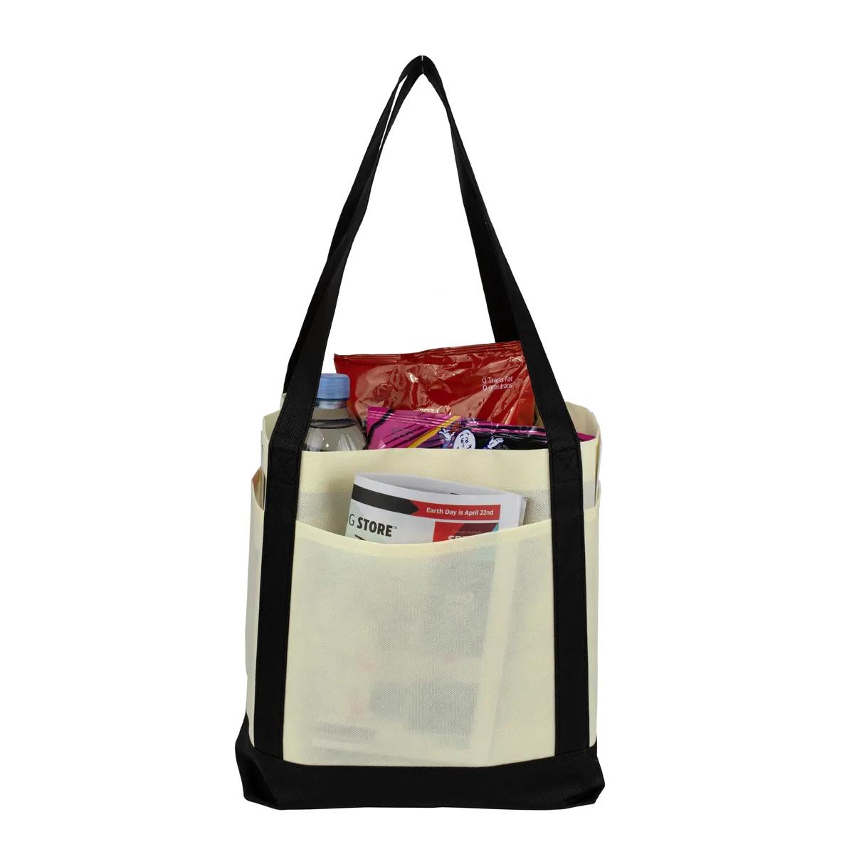 Cruiser Faux Canvas Tote Bag 3-Pocket Value - 18 x 12 in - product view 17