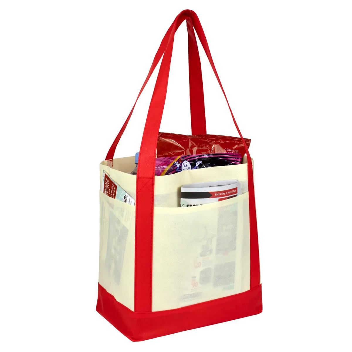Cruiser Faux Canvas Tote Bag 3-Pocket Value - 18 x 12 in - product view 30