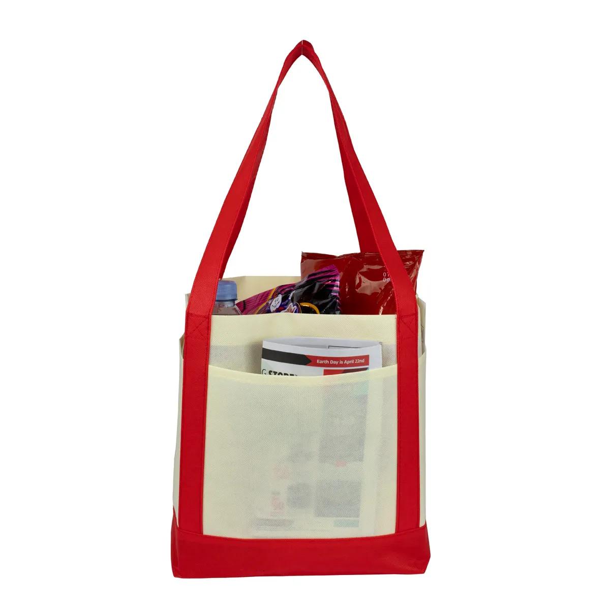 Cruiser Faux Canvas Tote Bag 3-Pocket Value - 18 x 12 in - product view 31