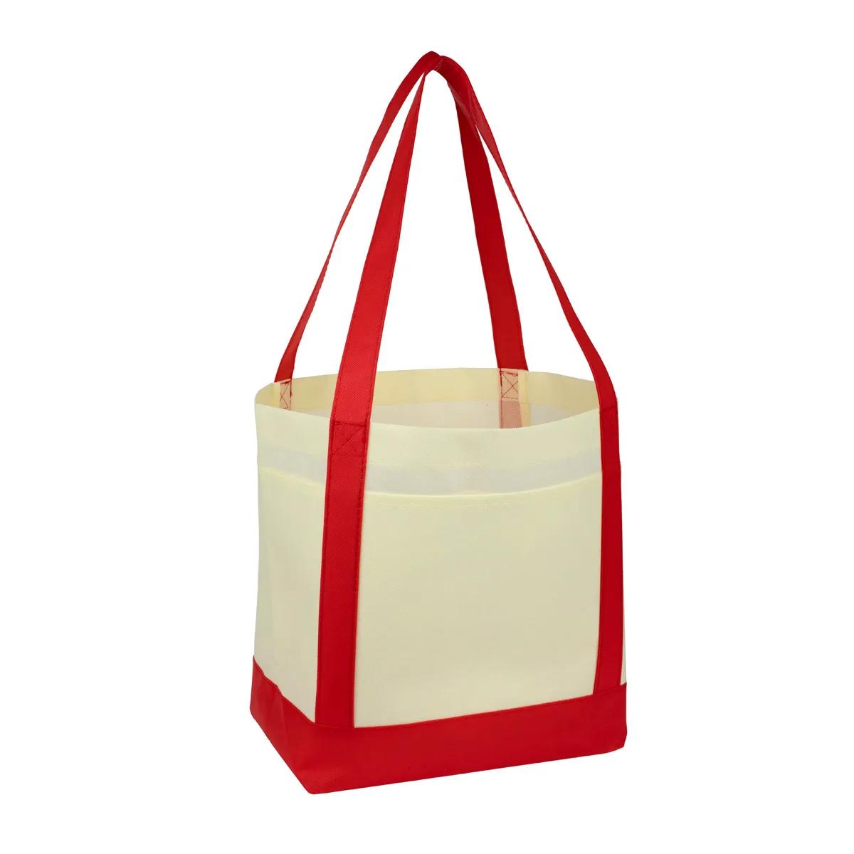 Cruiser Faux Canvas Tote Bag 3-Pocket Value - 18 x 12 in - product view 33