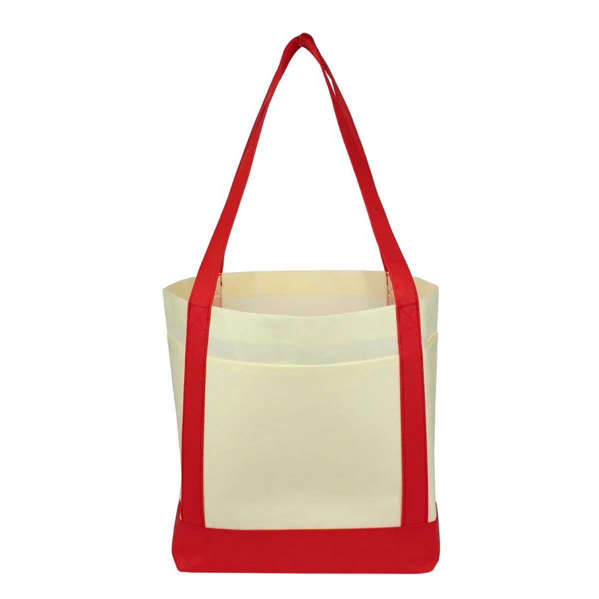 Cruiser Faux Canvas Tote Bag 3-Pocket Value - 18 x 12 in - product view 34