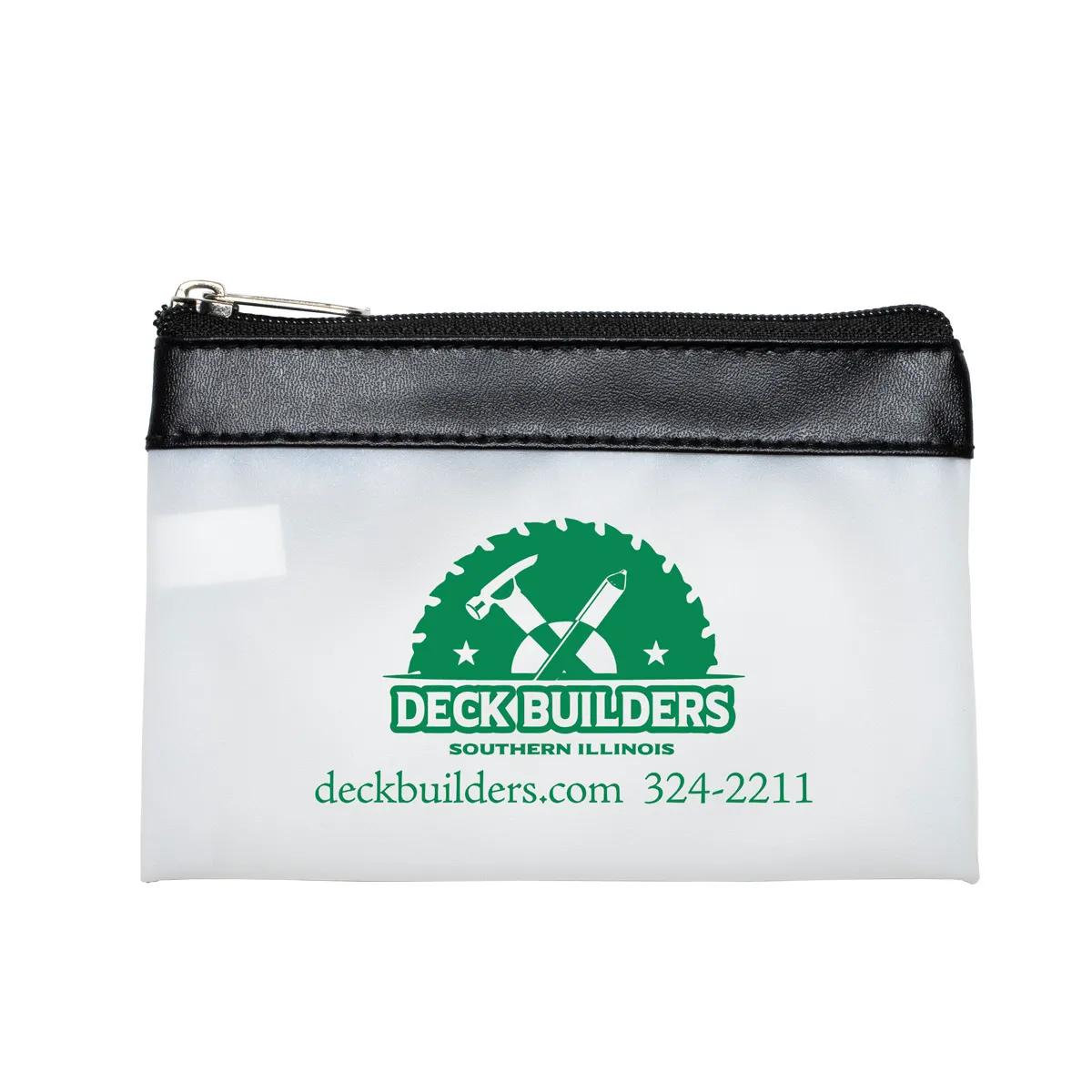 Malta Vinyl Travel Pouch Keyring Charger Storage - 4.5 x 3 in - product view 2