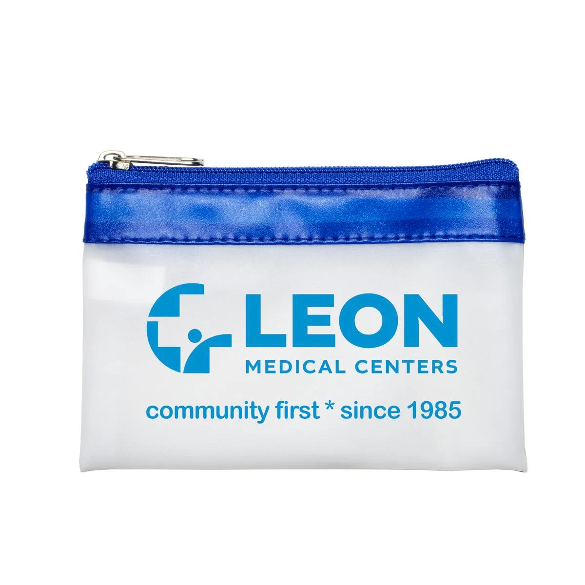 Malta Vinyl Travel Pouch Keyring Charger Storage - 4.5 x 3 in - product view 3