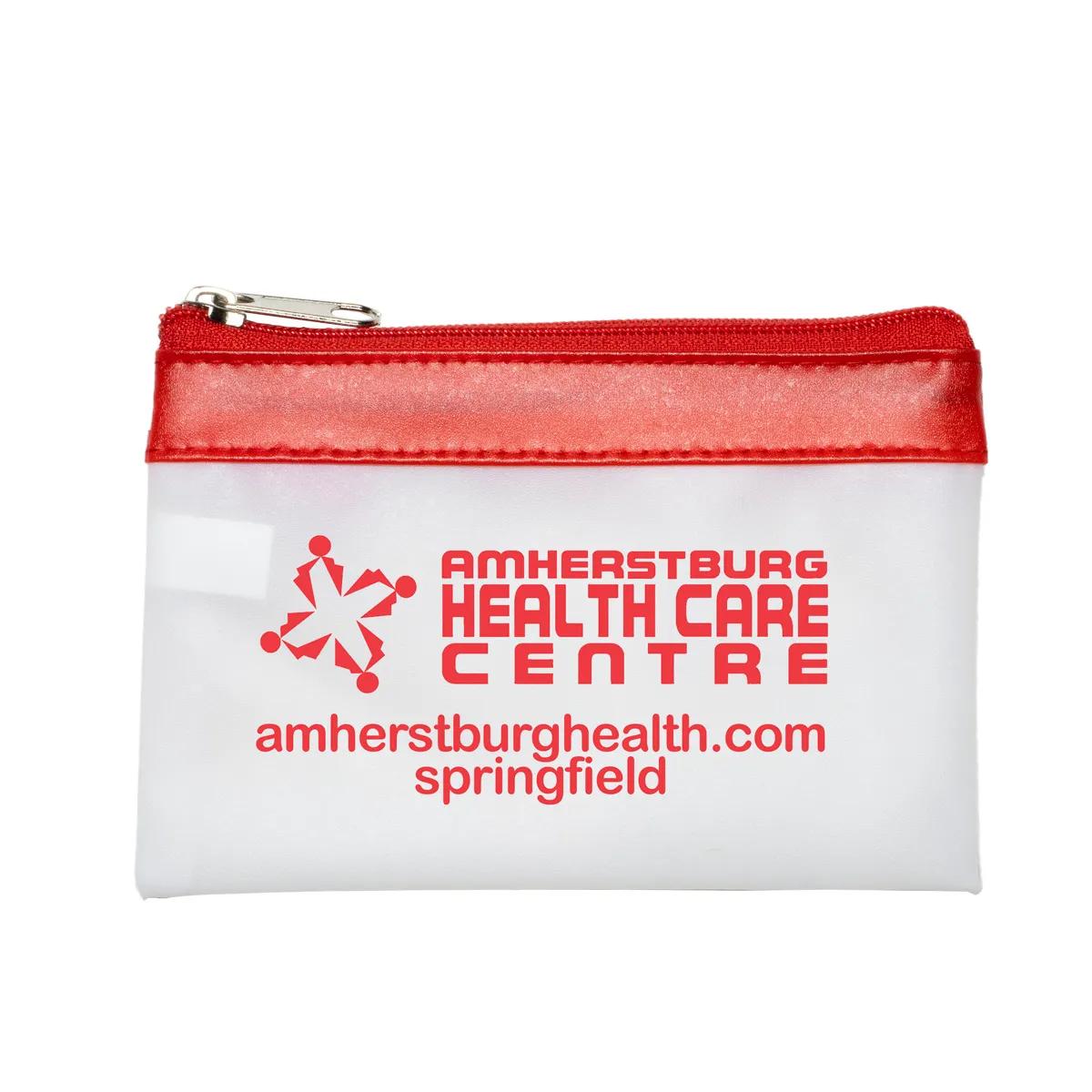 Malta Vinyl Travel Pouch Keyring Charger Storage - 4.5 x 3 in - product view 4