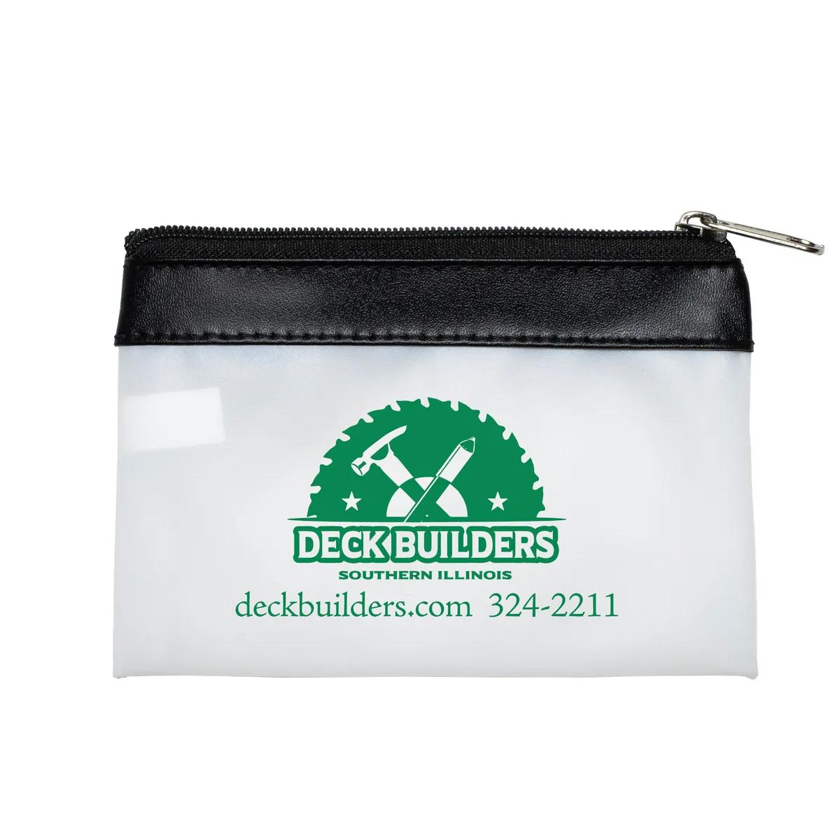 Malta Vinyl Travel Pouch Keyring Charger Storage - 4.5 x 3 in - product view 5