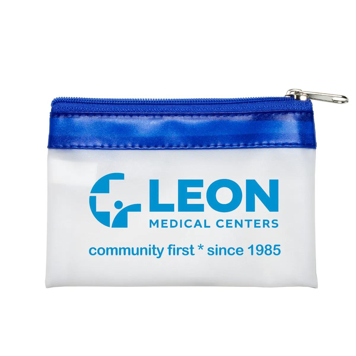 Malta Vinyl Travel Pouch Keyring Charger Storage - 4.5 x 3 in - product view 6