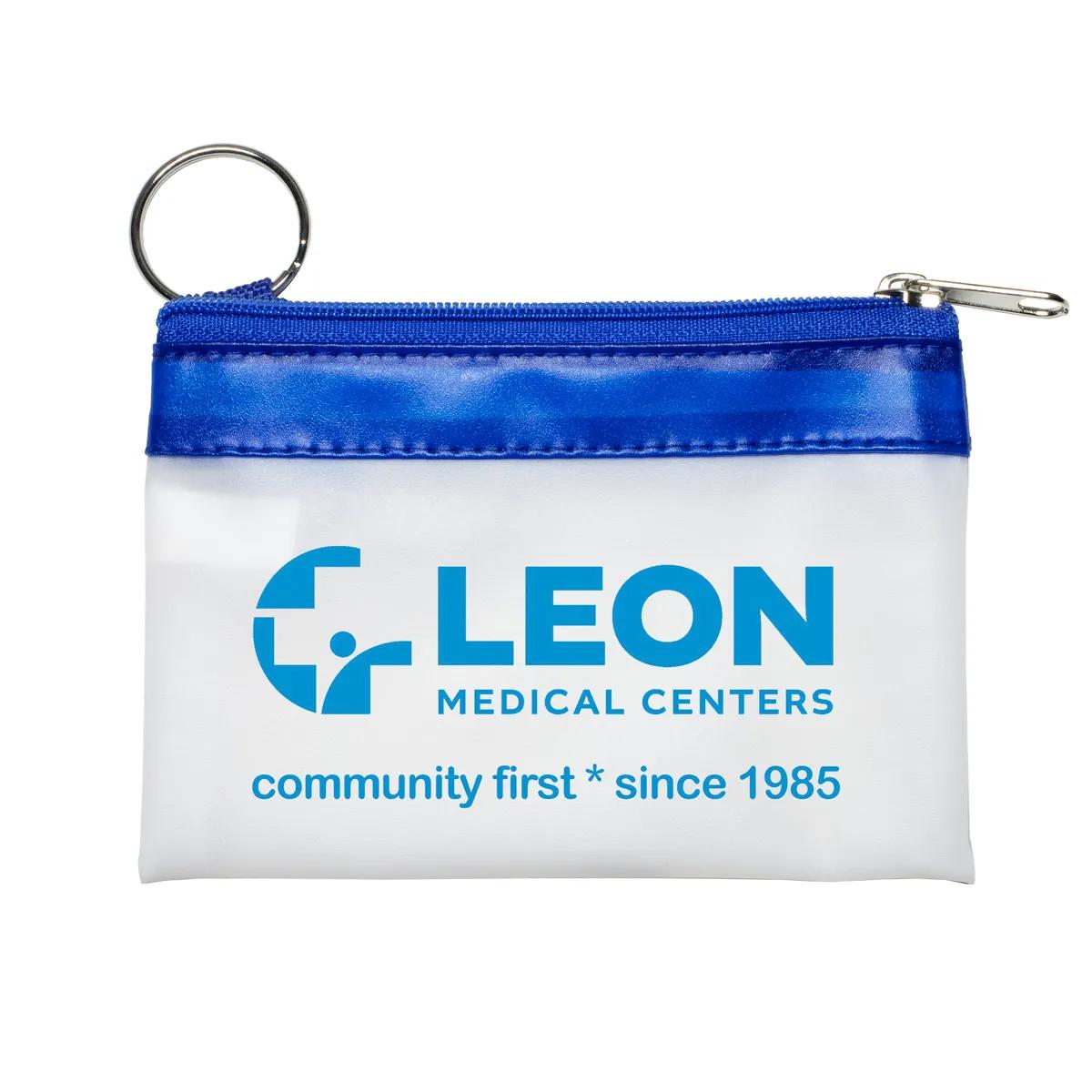 Malta Vinyl Travel Pouch Keyring Charger Storage - 4.5 x 3 in - product view 9