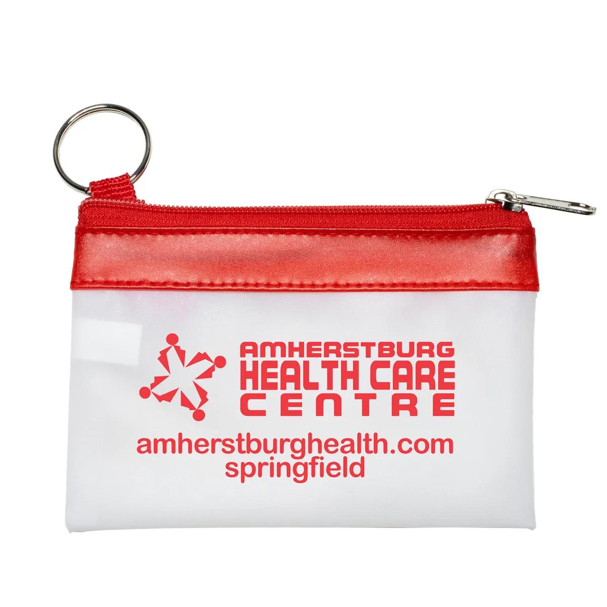 Malta Vinyl Travel Pouch Keyring Charger Storage - 4.5 x 3 in - product view 10