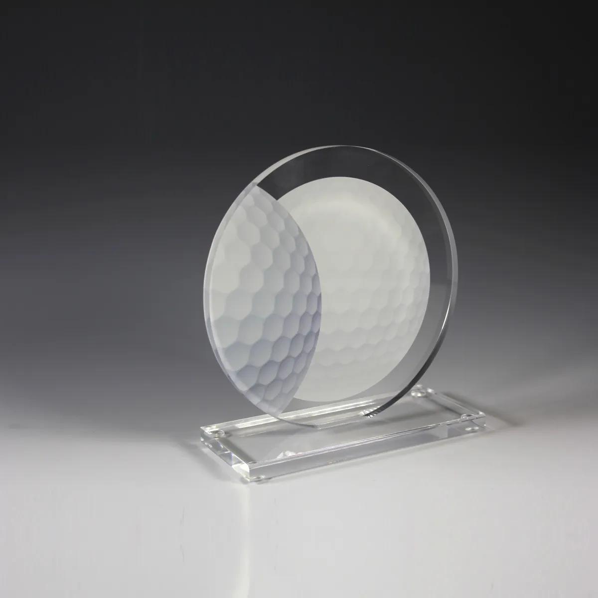 Golf Achievement Acrylic Award 4 Color Process - 5.75 x 6 in - product view 3