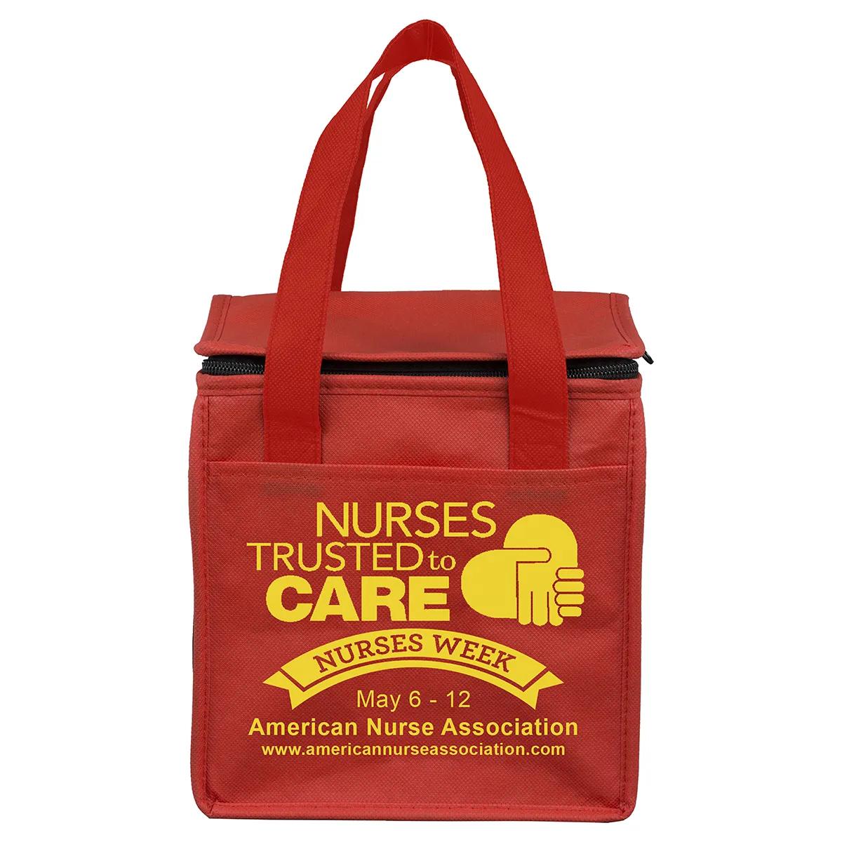 Insulated Lunch Tote Bag Thermo Lined Polypropylene - 8 x 8.5 in - product view 2