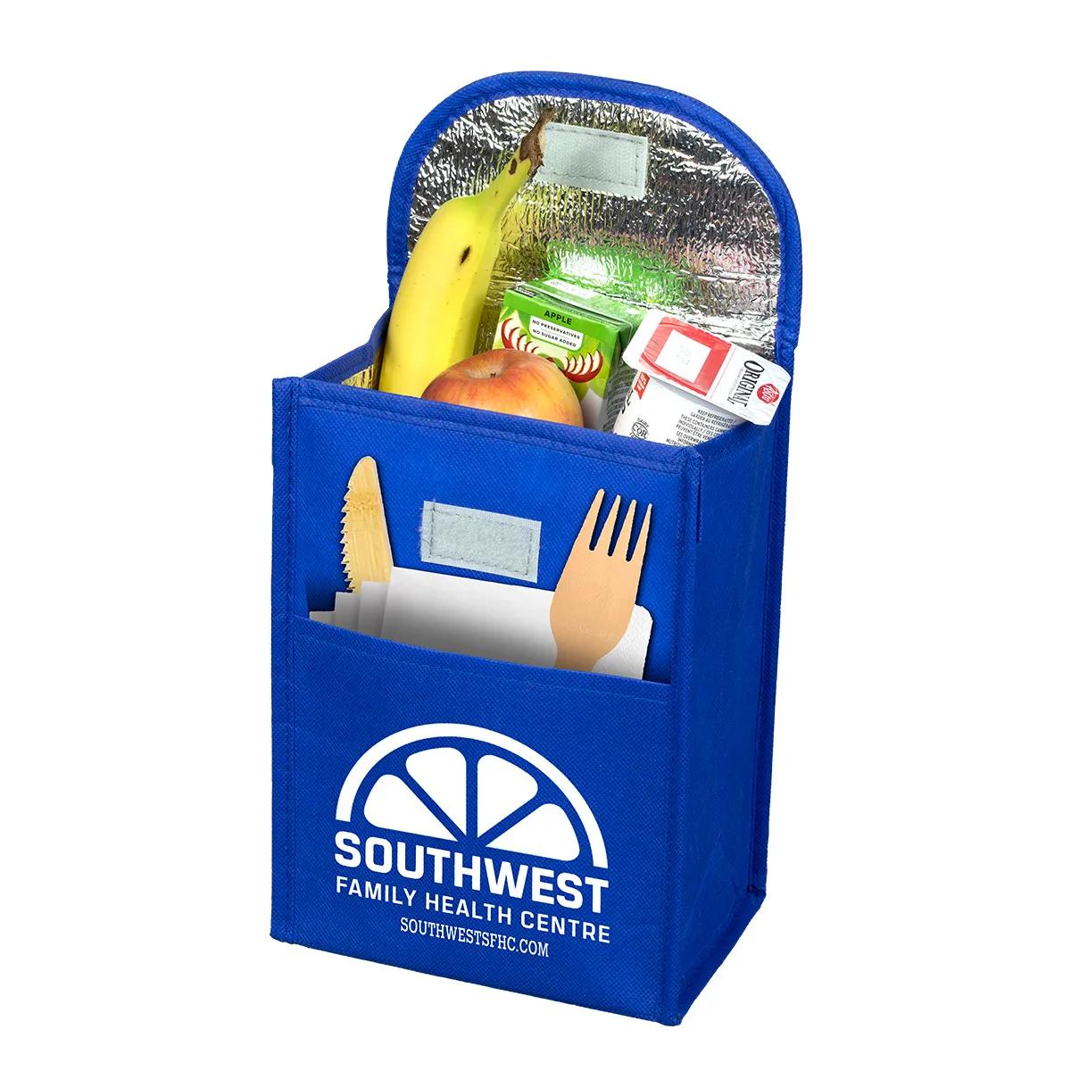 Insulated Lunch Tote Bag Thermo Lined Polypropylene - 8 x 8.5 in - product view 22