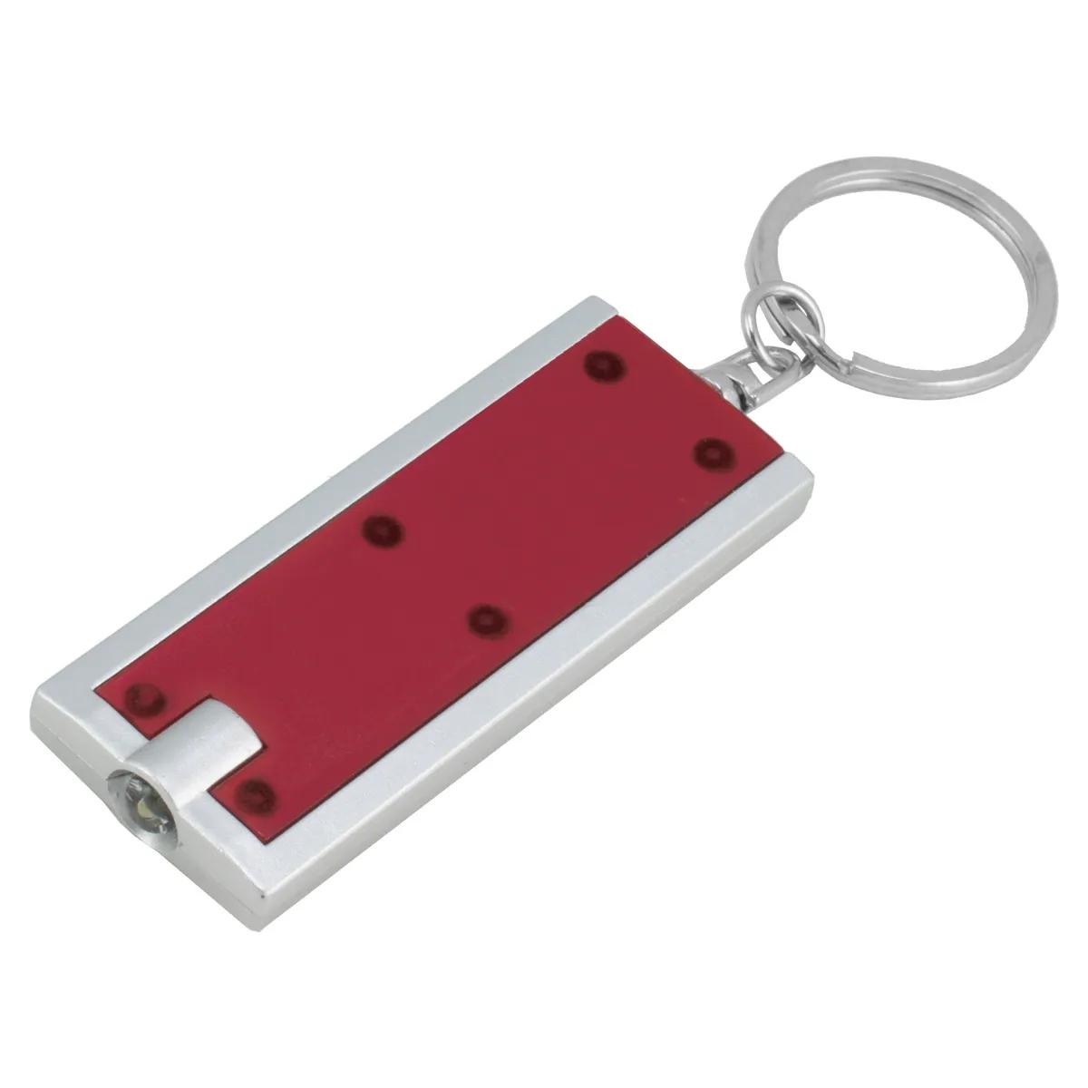 LED Keychain Light Slim Design ABS Plastic White - 2.4 x 1 in - product view 10