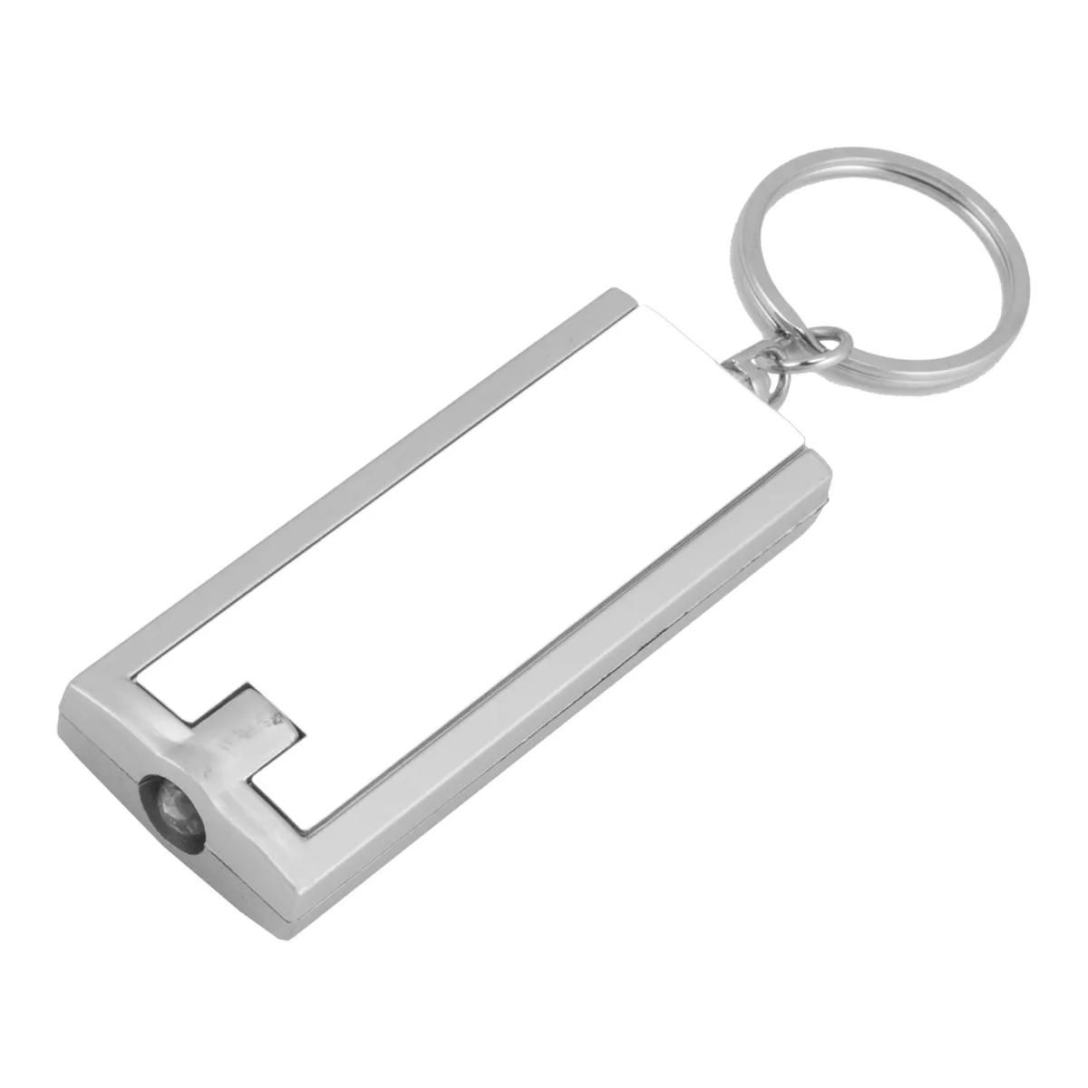 LED Keychain Light Slim Design ABS Plastic White - 2.4 x 1 in - product view 12