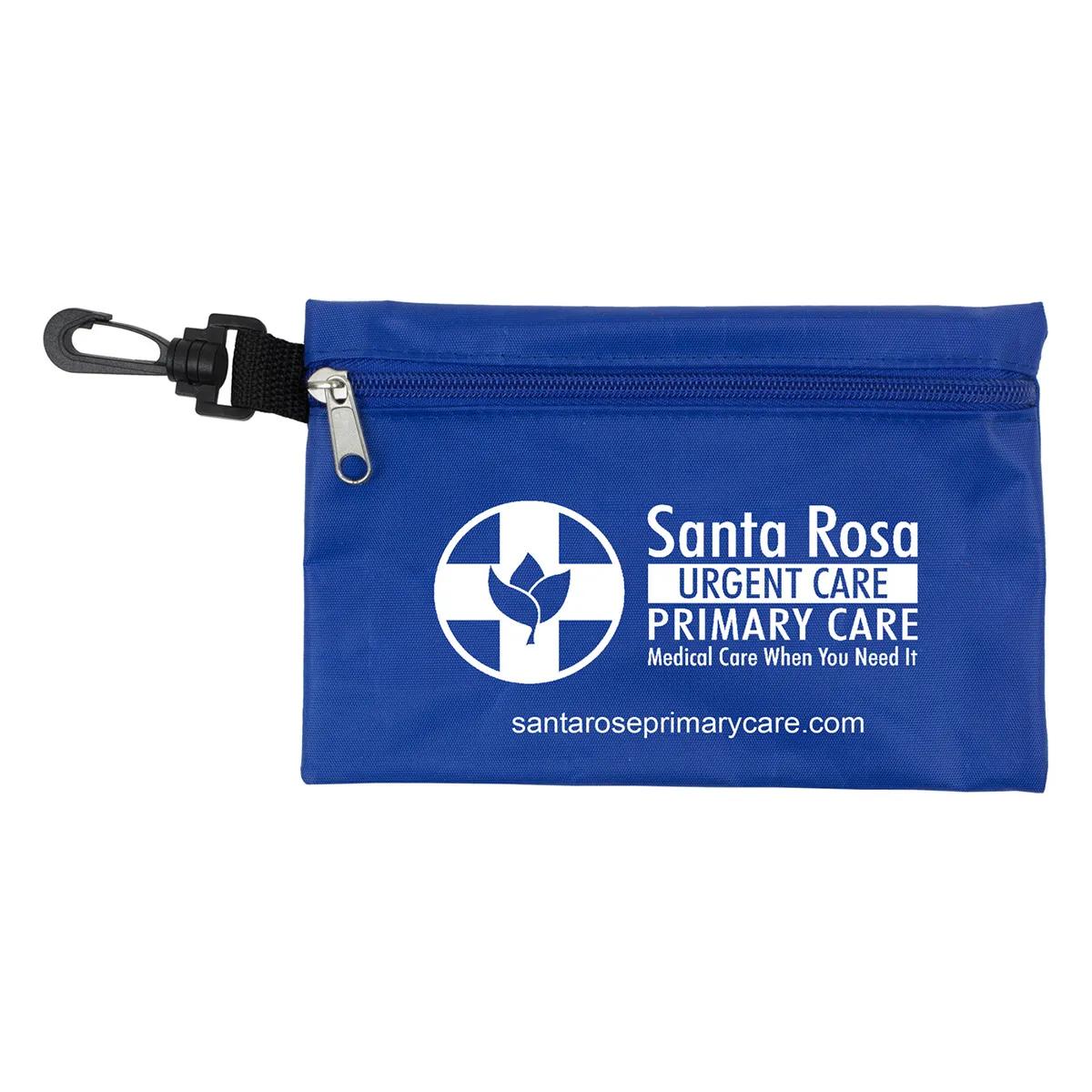 First Aid Kit 28 Piece Zipper Pouch Polyester - 7.5 x 5 in - product view 3