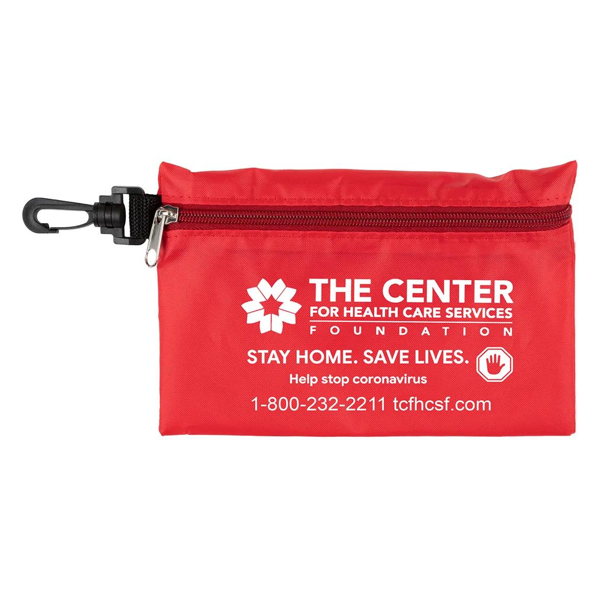 First Aid Kit 28 Piece Zipper Pouch Polyester - 7.5 x 5 in - product view 4