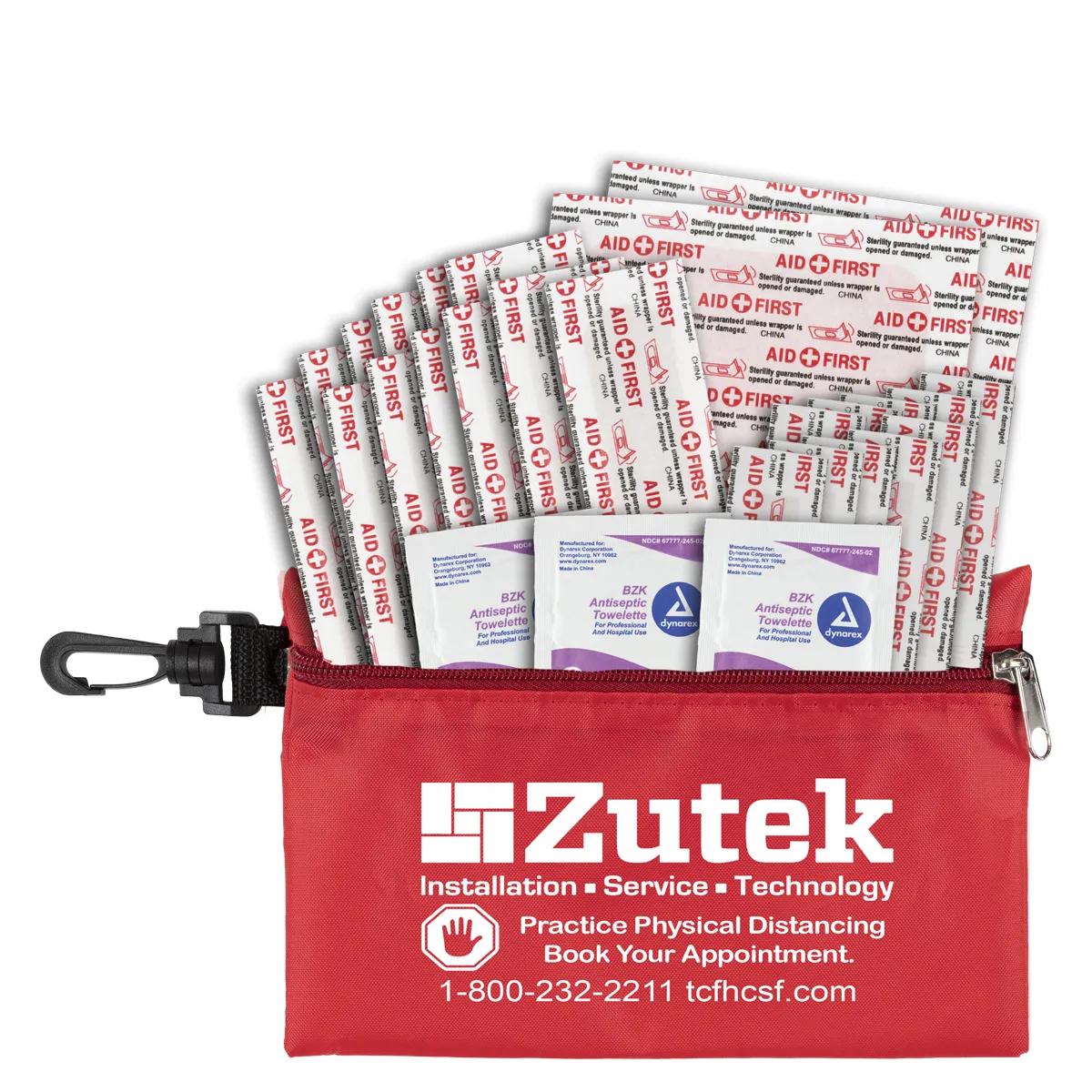 First Aid Kit 28 Piece Zipper Pouch Polyester - 7.5 x 5 in - product view 9