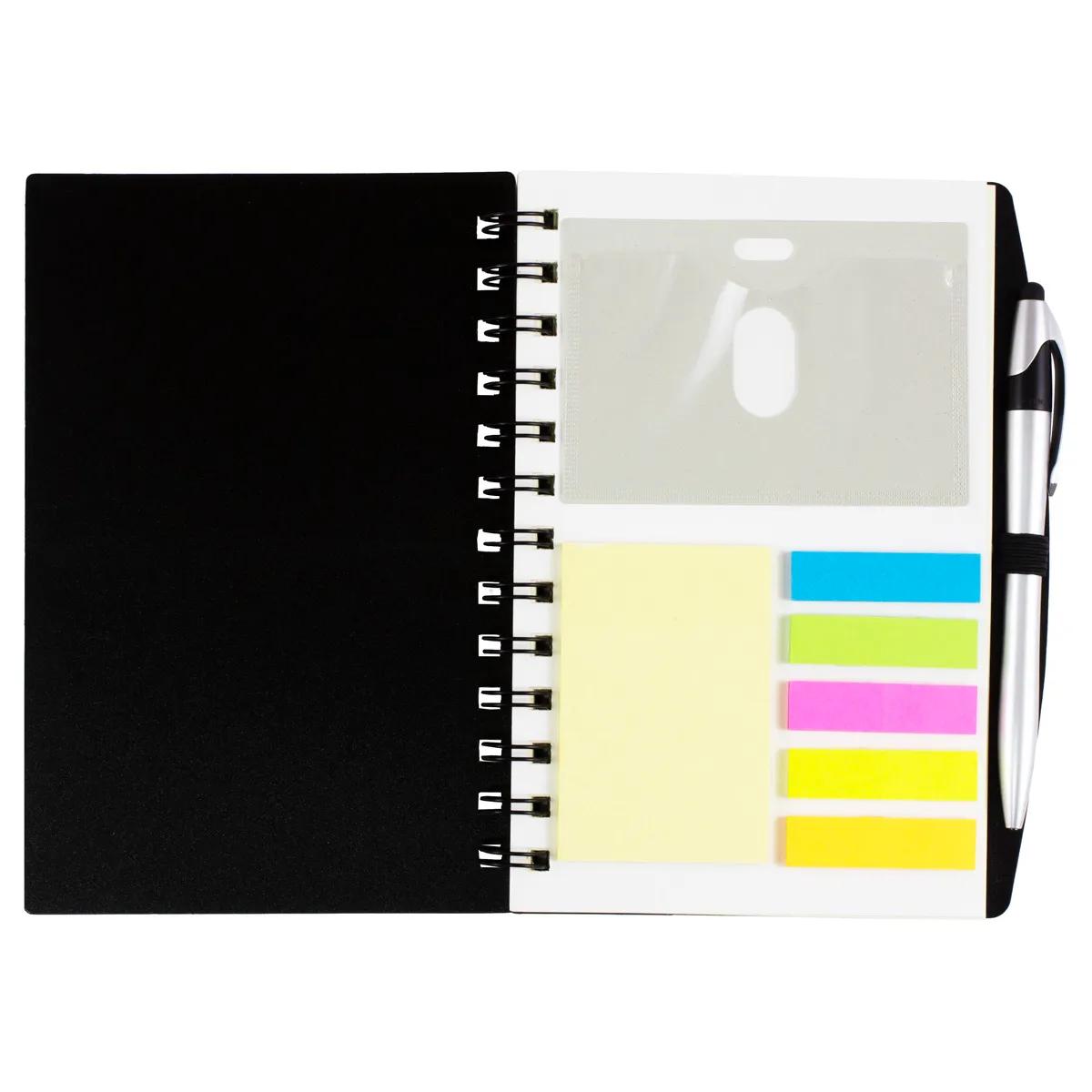 Spiral Notebook Sticky Notes Flags Pen Polypropylene - 7 x 5 in - product view 6