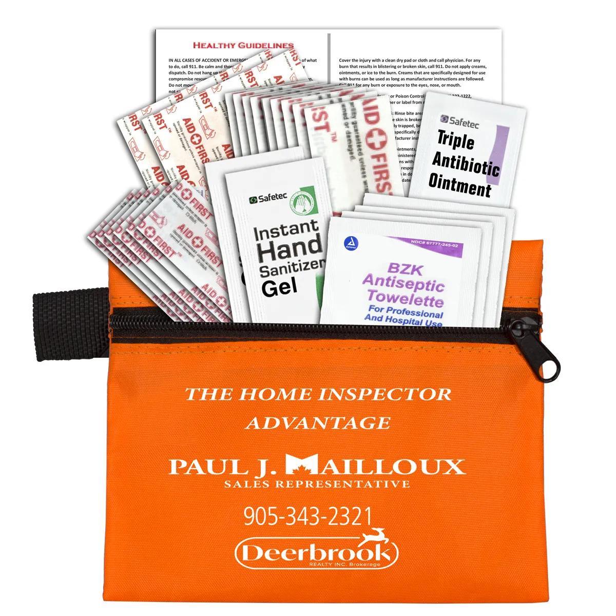 First Aid Kit 26 Piece Zipper Pouch Polyester - 5 x 4.25 in - product view 6