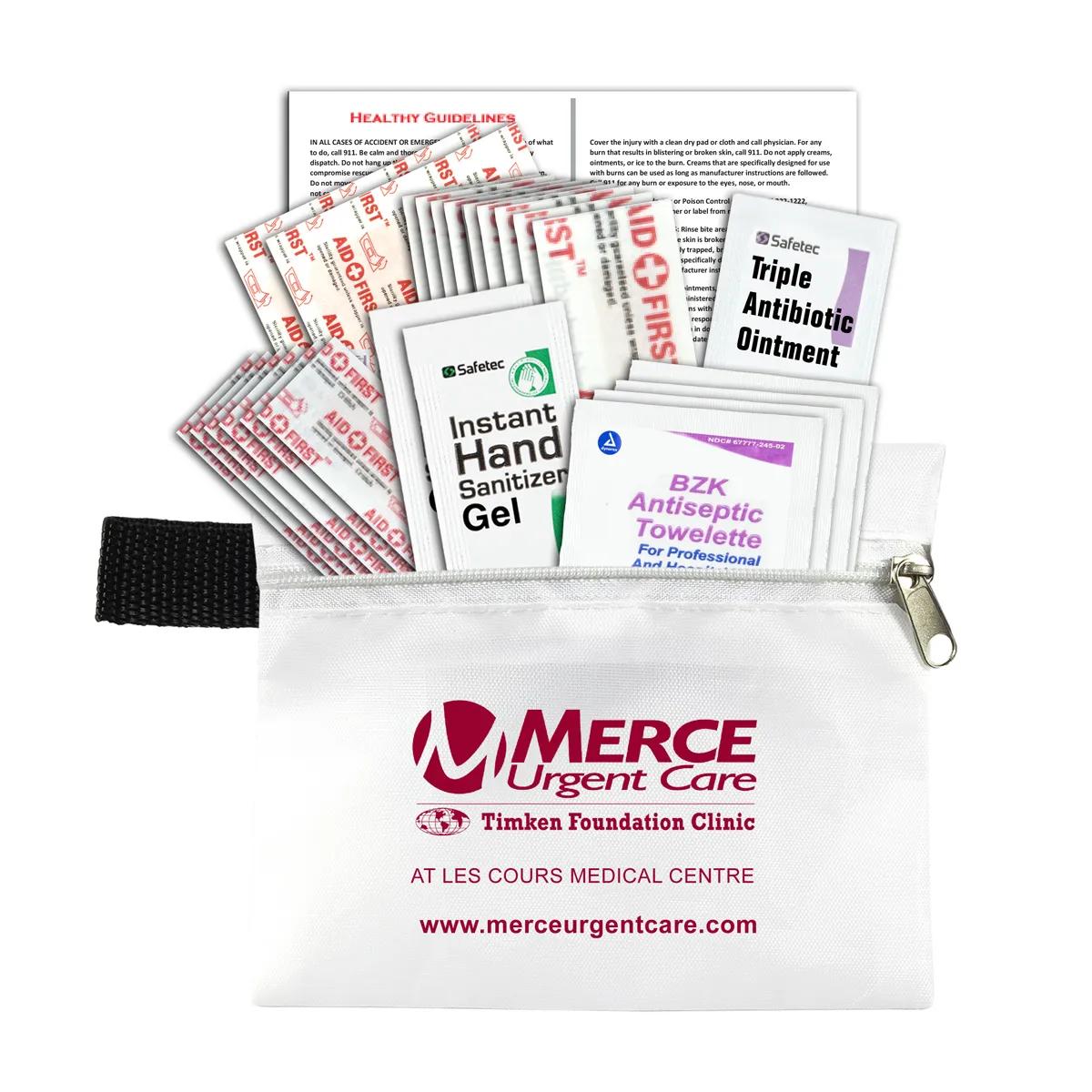 First Aid Kit 26 Piece Zipper Pouch Polyester - 5 x 4.25 in - product view 8