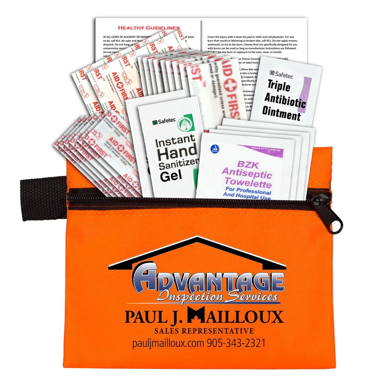 First Aid Kit 26 Piece Zipper Pouch Polyester - 5 x 4.25 in - product view 12