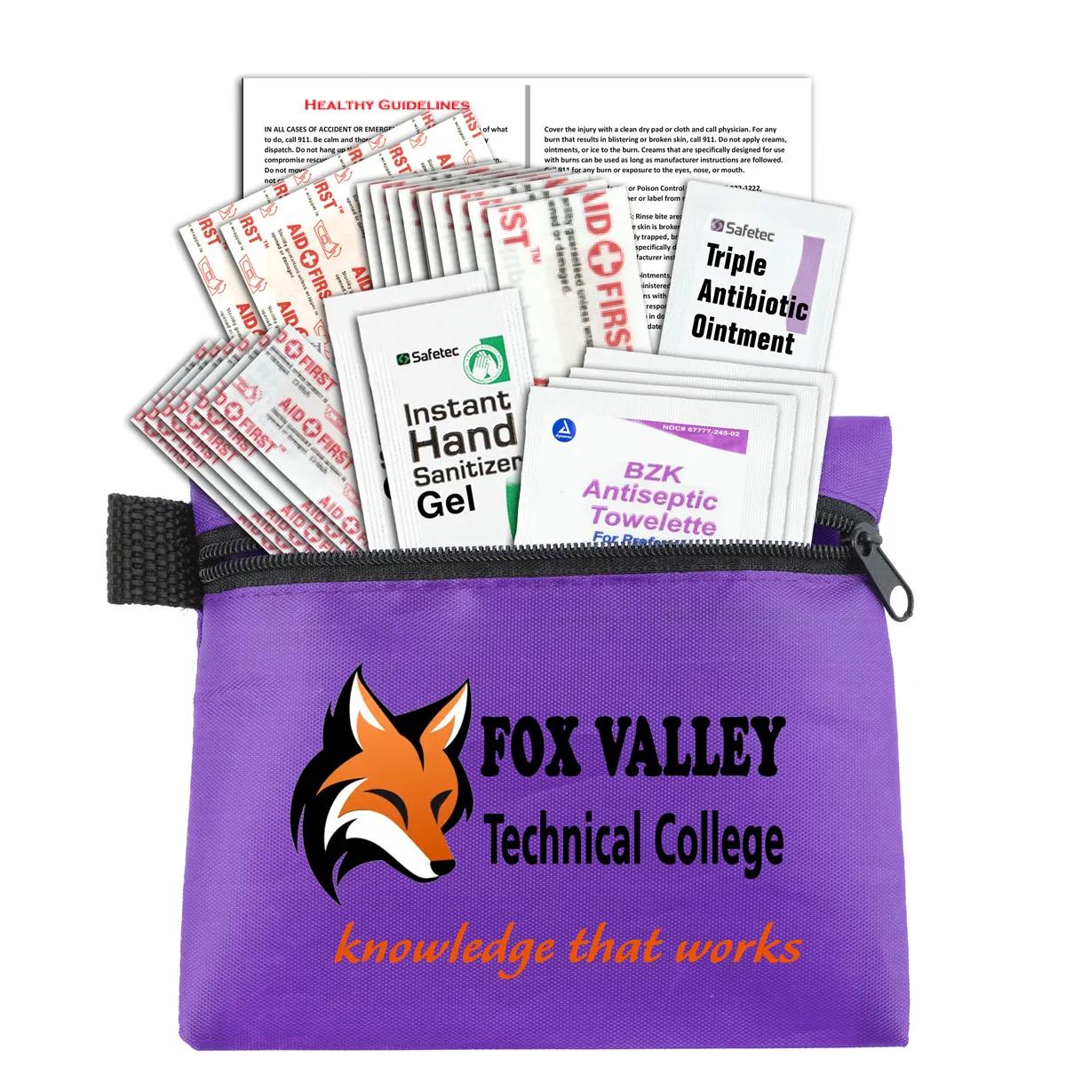 First Aid Kit 26 Piece Zipper Pouch Polyester - 5 x 4.25 in - product view 13