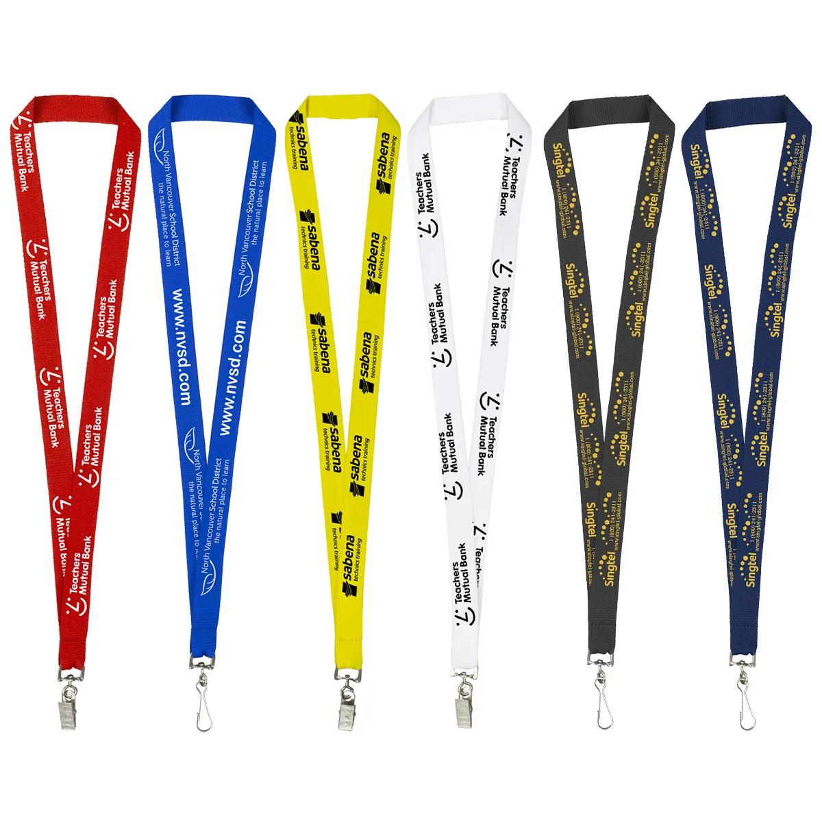 Custom Lanyards Silkscreen Polyester Overseas - 18 x 0.75 in
