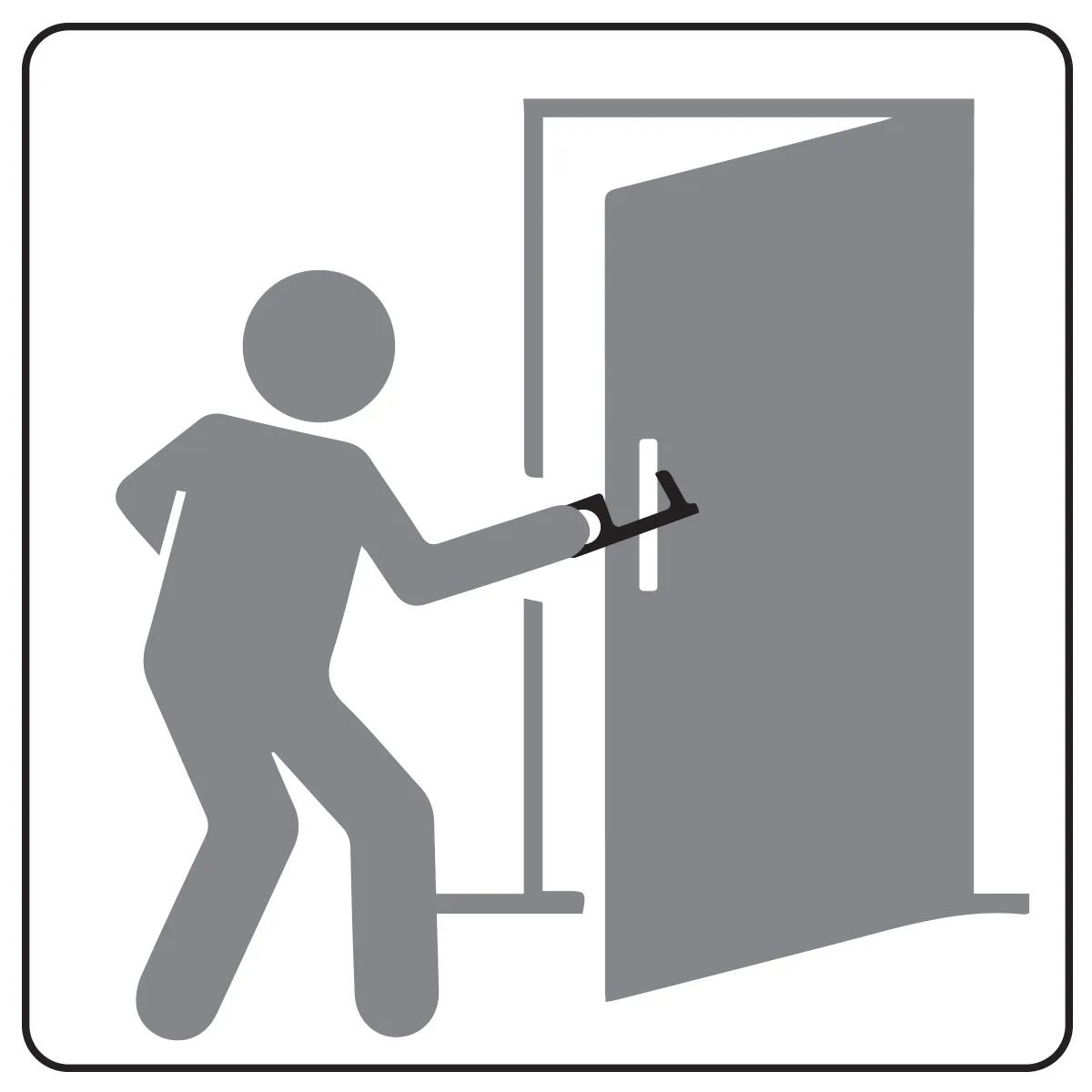 Touchless Sanitary Key Black Acrylic Door Opener - 4 x 1.5 in - product view 13