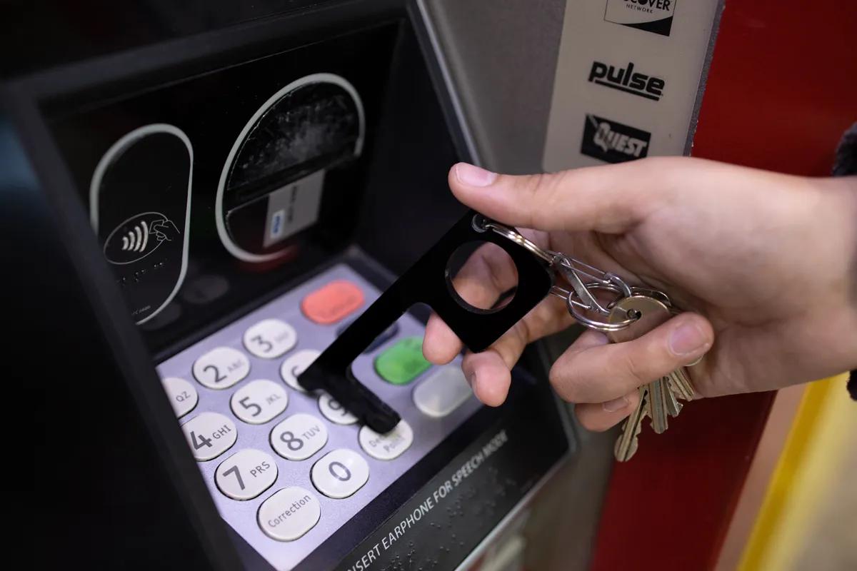 Touchless Sanitary Key Black Acrylic Door Opener - 4 x 1.5 in - product view 29