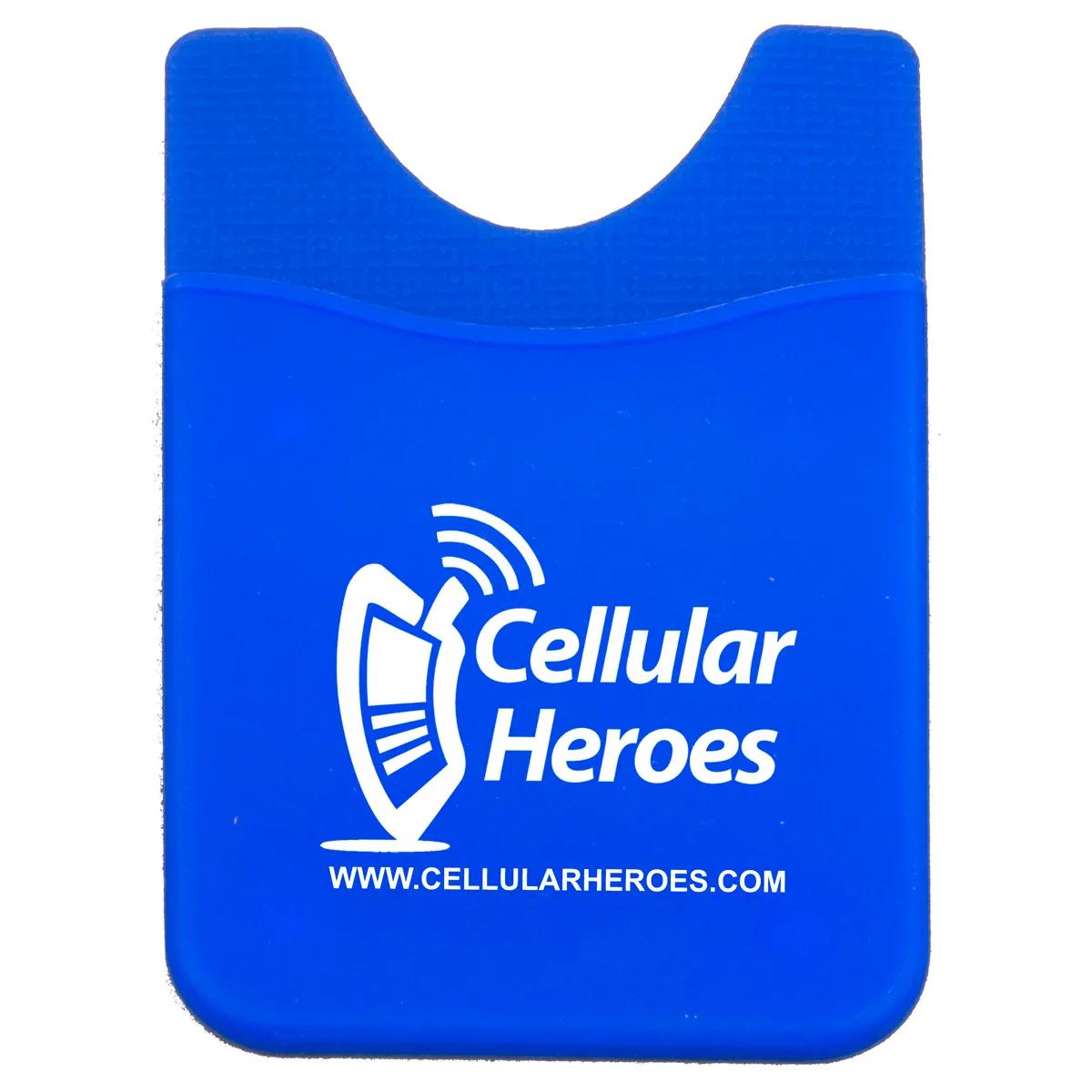 Silicone Phone Wallet Adhesive Card Holder Soft - 2.25 x 3.4 in - product view 4