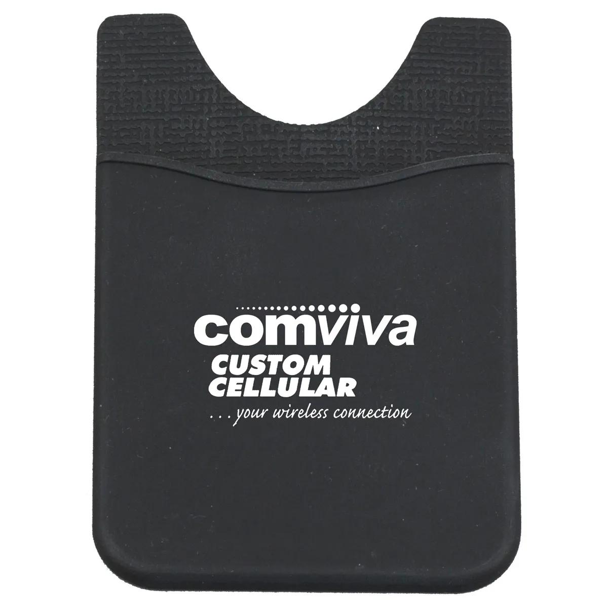 Silicone Phone Wallet Adhesive Card Holder Soft - 2.25 x 3.4 in - product view 5