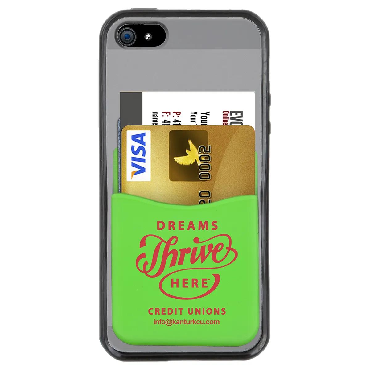 Silicone Phone Wallet Adhesive Card Holder Soft - 2.25 x 3.4 in - product view 14