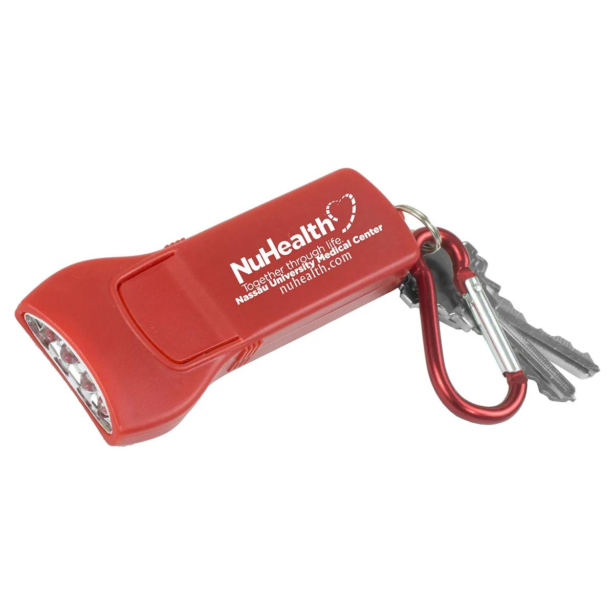 LED Keychain Light 4 LED Carabiner ABS Plastic - 3.6 x 1.5 in - product view 2