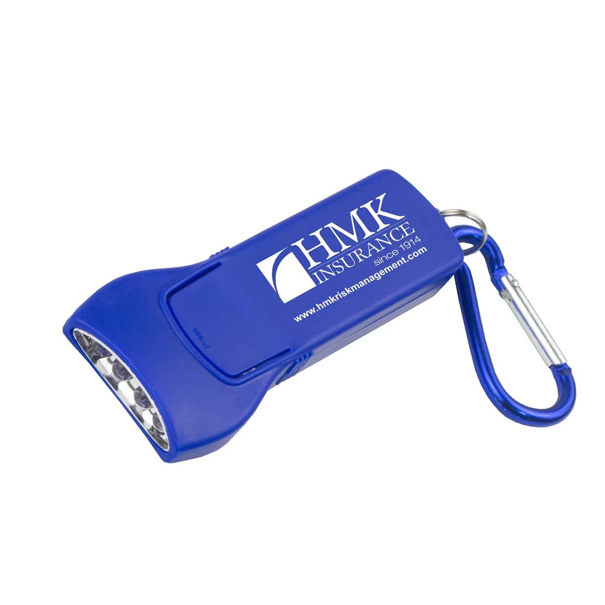 LED Keychain Light 4 LED Carabiner ABS Plastic - 3.6 x 1.5 in - product view 4