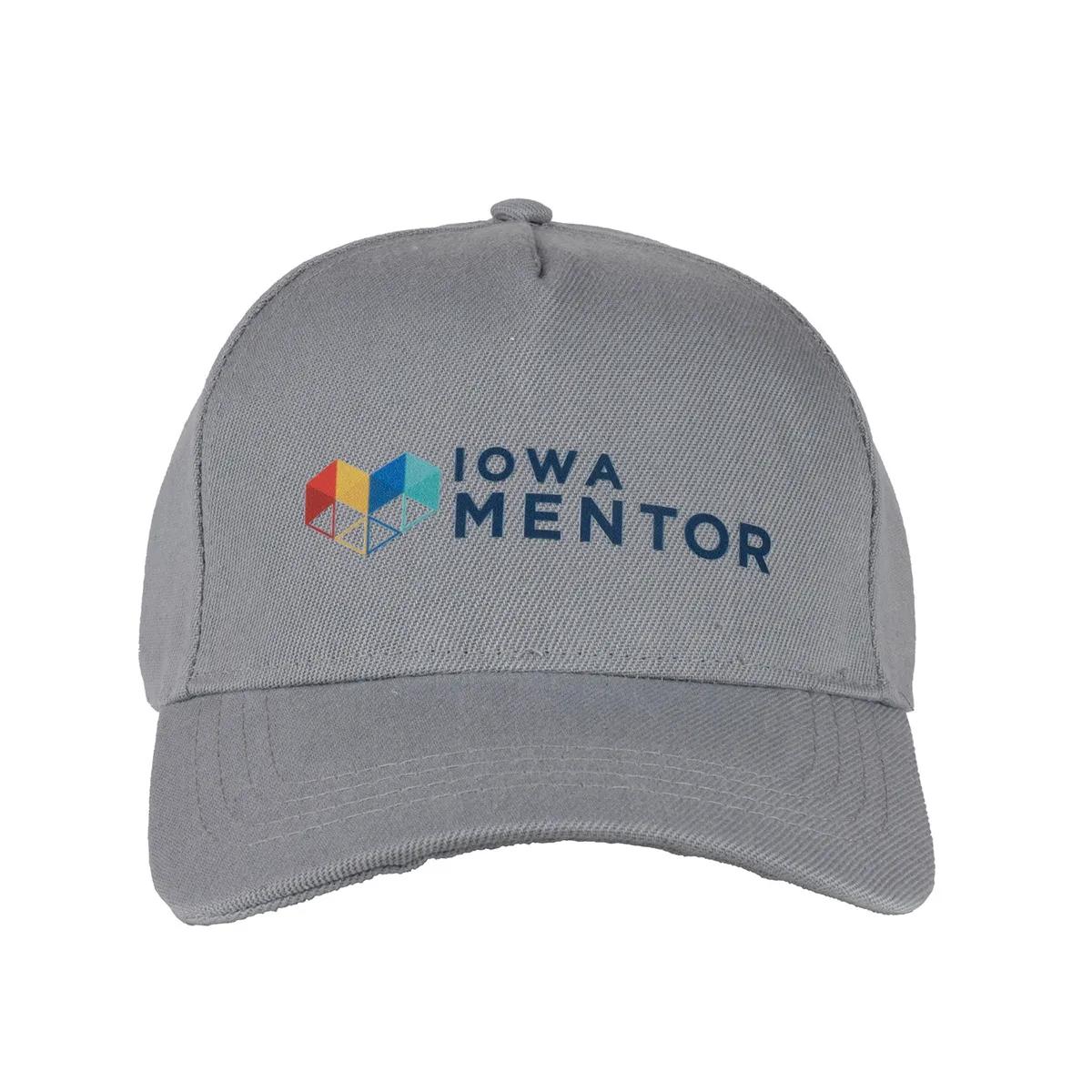 Custom Baseball Caps 5-Panel Structured Polyester (One Size) - product view 12