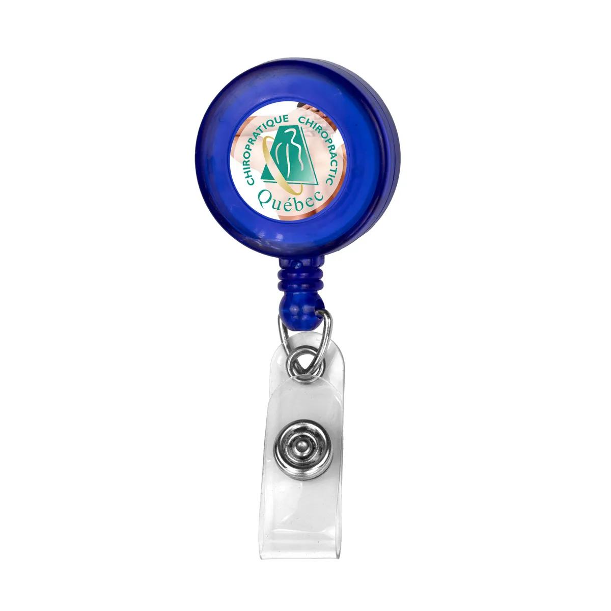 Badge Reel Retractable Round Alligator Clip - 1.25 in - product view 13