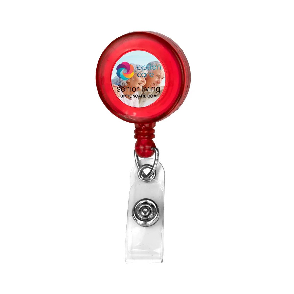 Badge Reel Retractable Round Alligator Clip - 1.25 in - product view 17