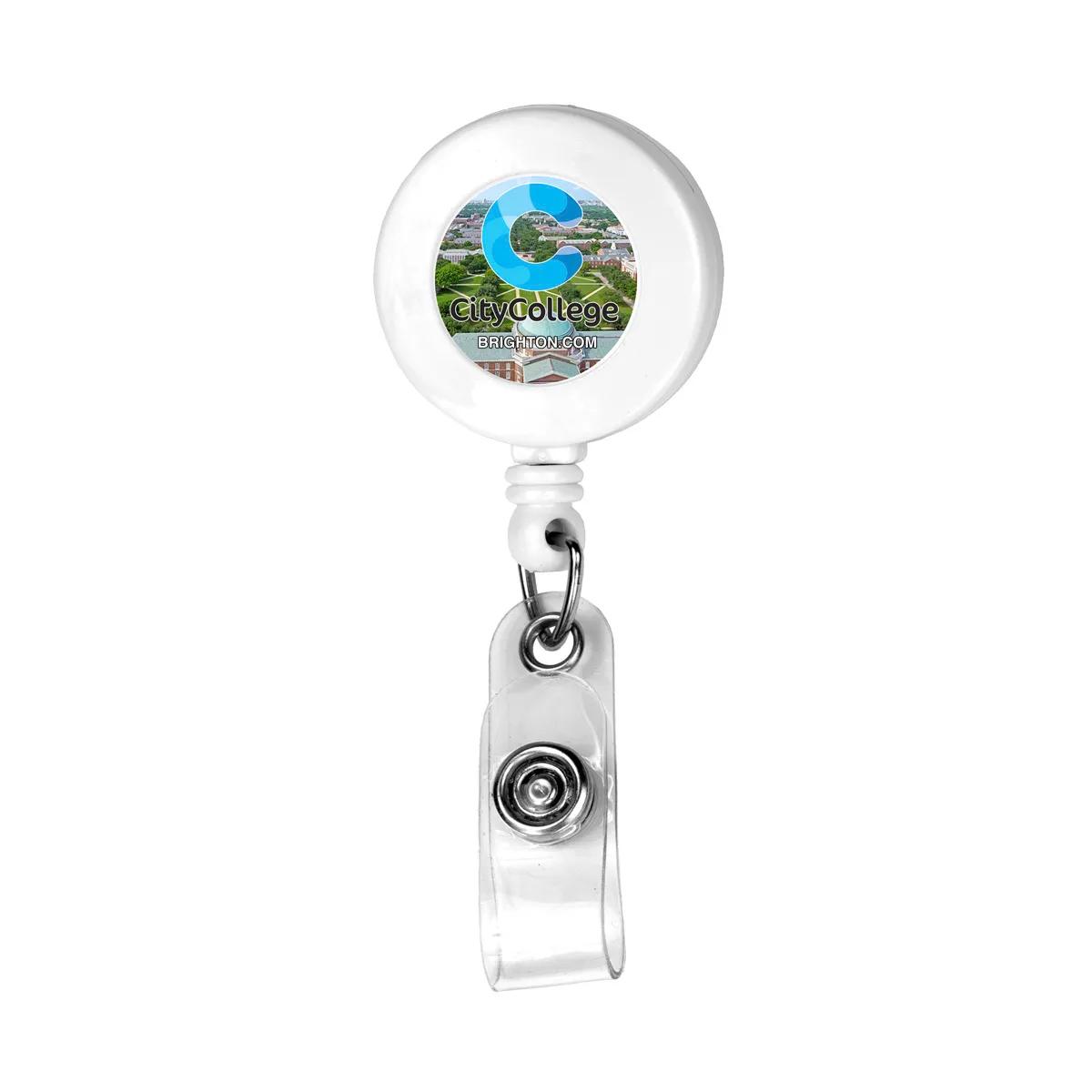 Badge Reel Retractable Round Alligator Clip - 1.25 in - product view 21