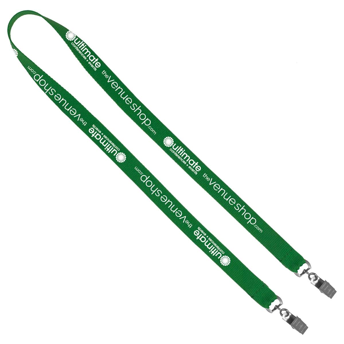 Custom Lanyards Dual Attachment Polyester Silkscreen - 18 x 0.75 in - product view 7
