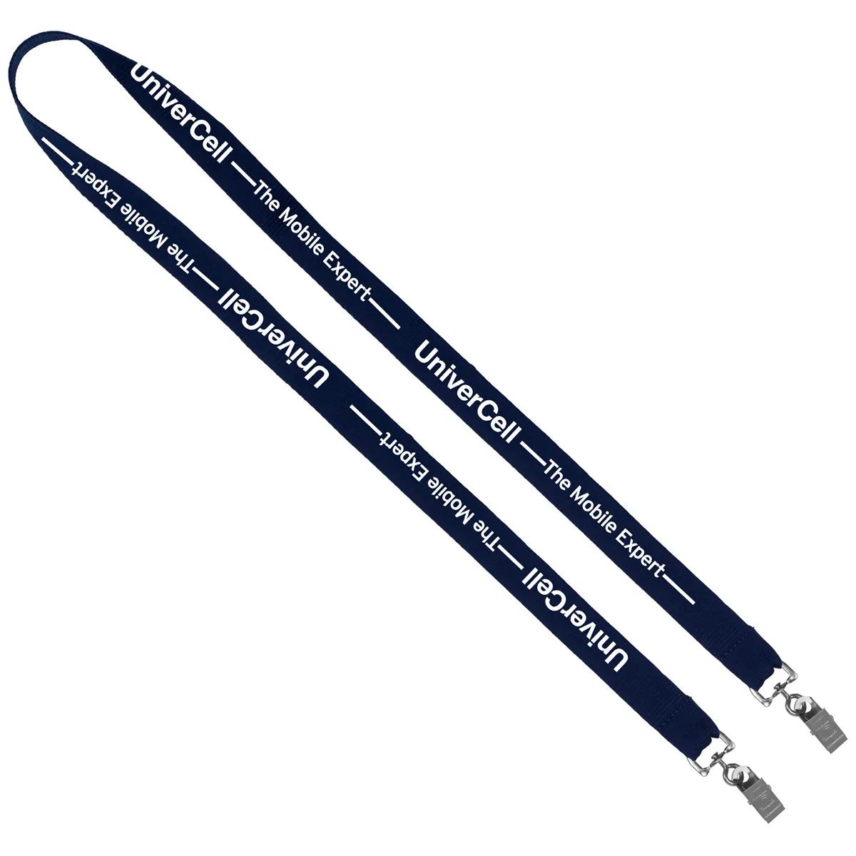Custom Lanyards Dual Attachment Polyester Silkscreen - 18 x 0.75 in - product view 9