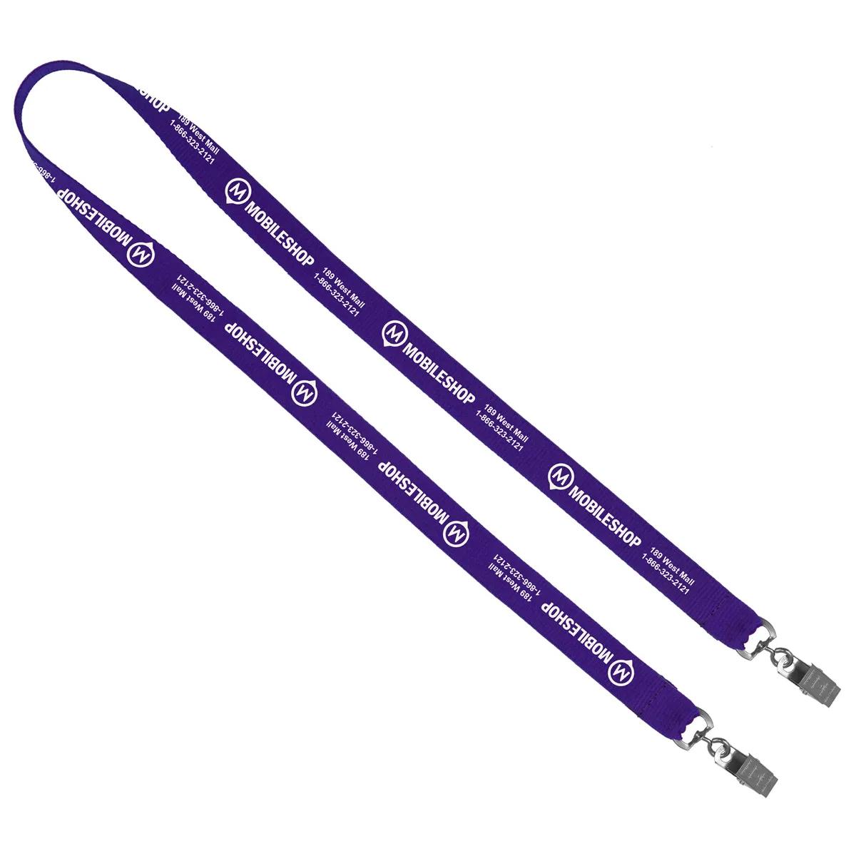 Custom Lanyards Dual Attachment Polyester Silkscreen - 18 x 0.75 in - product view 11