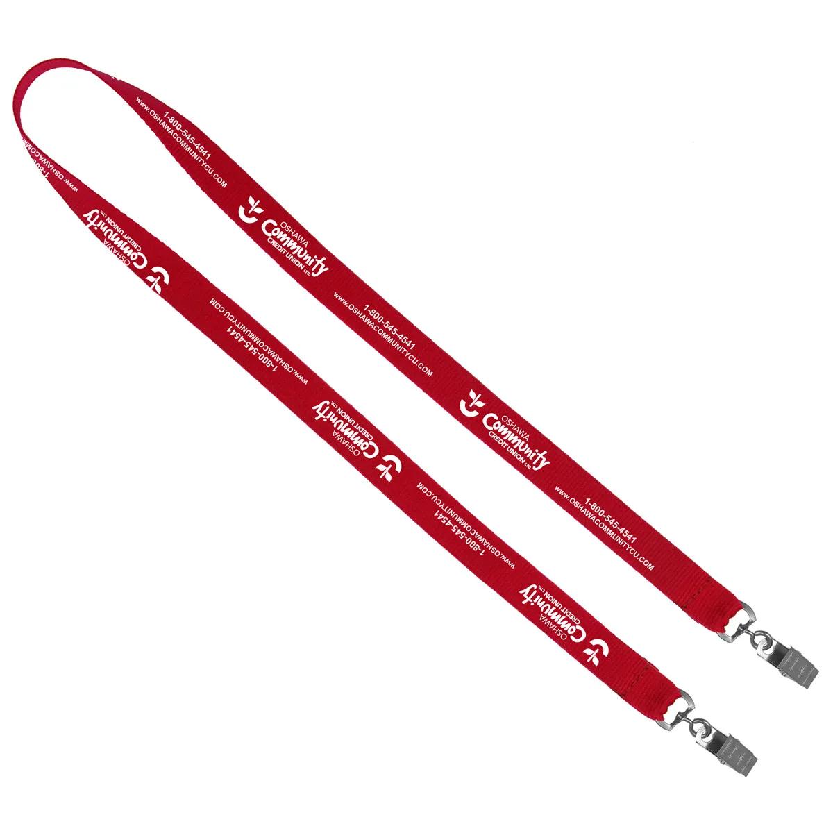 Custom Lanyards Dual Attachment Polyester Silkscreen - 18 x 0.75 in - product view 13