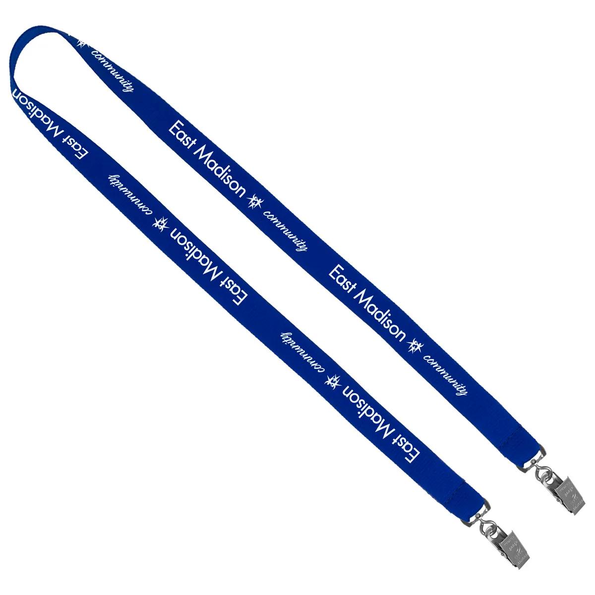Custom Lanyards Dual Attachment Polyester Silkscreen - 18 x 0.75 in - product view 15