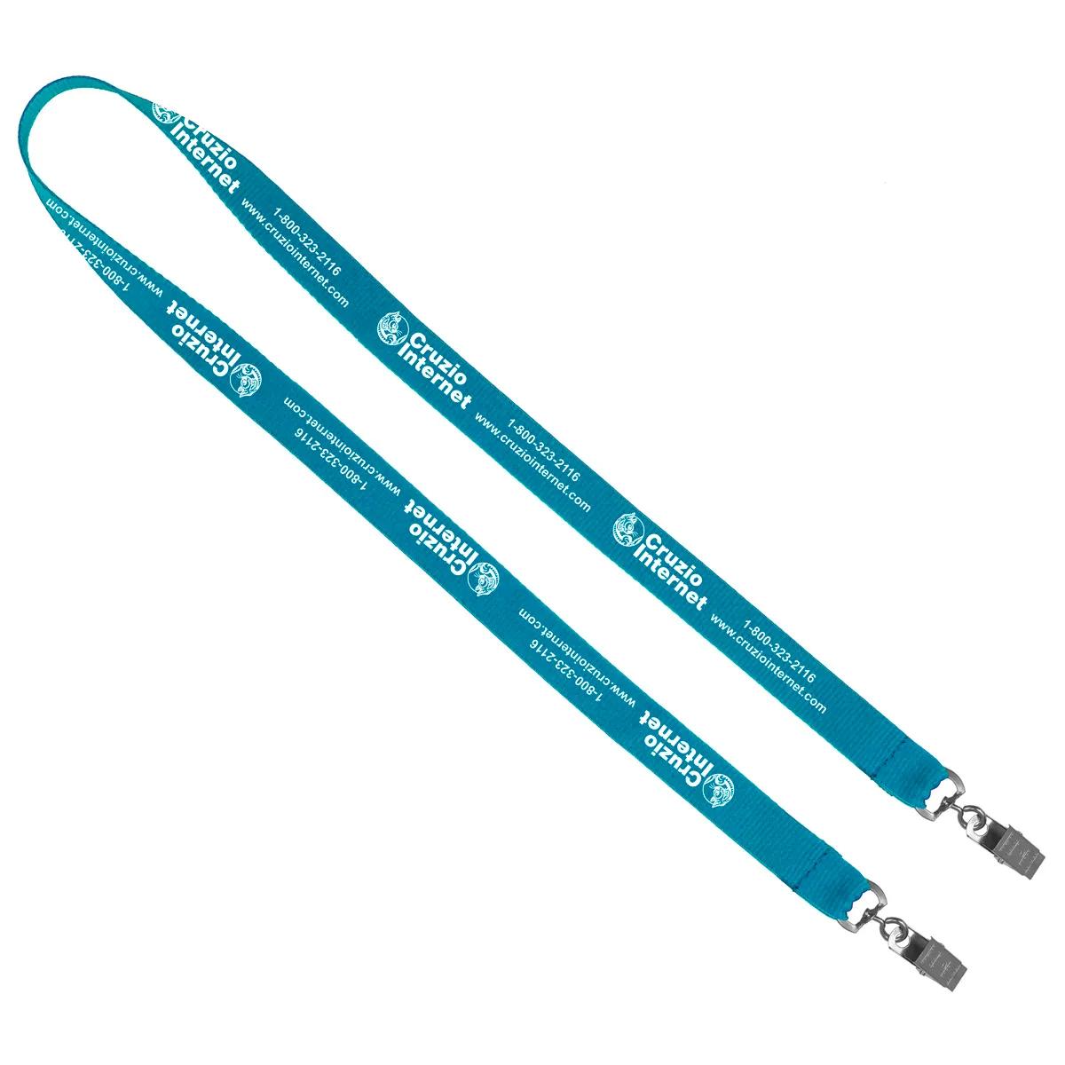Custom Lanyards Dual Attachment Polyester Silkscreen - 18 x 0.75 in - product view 17