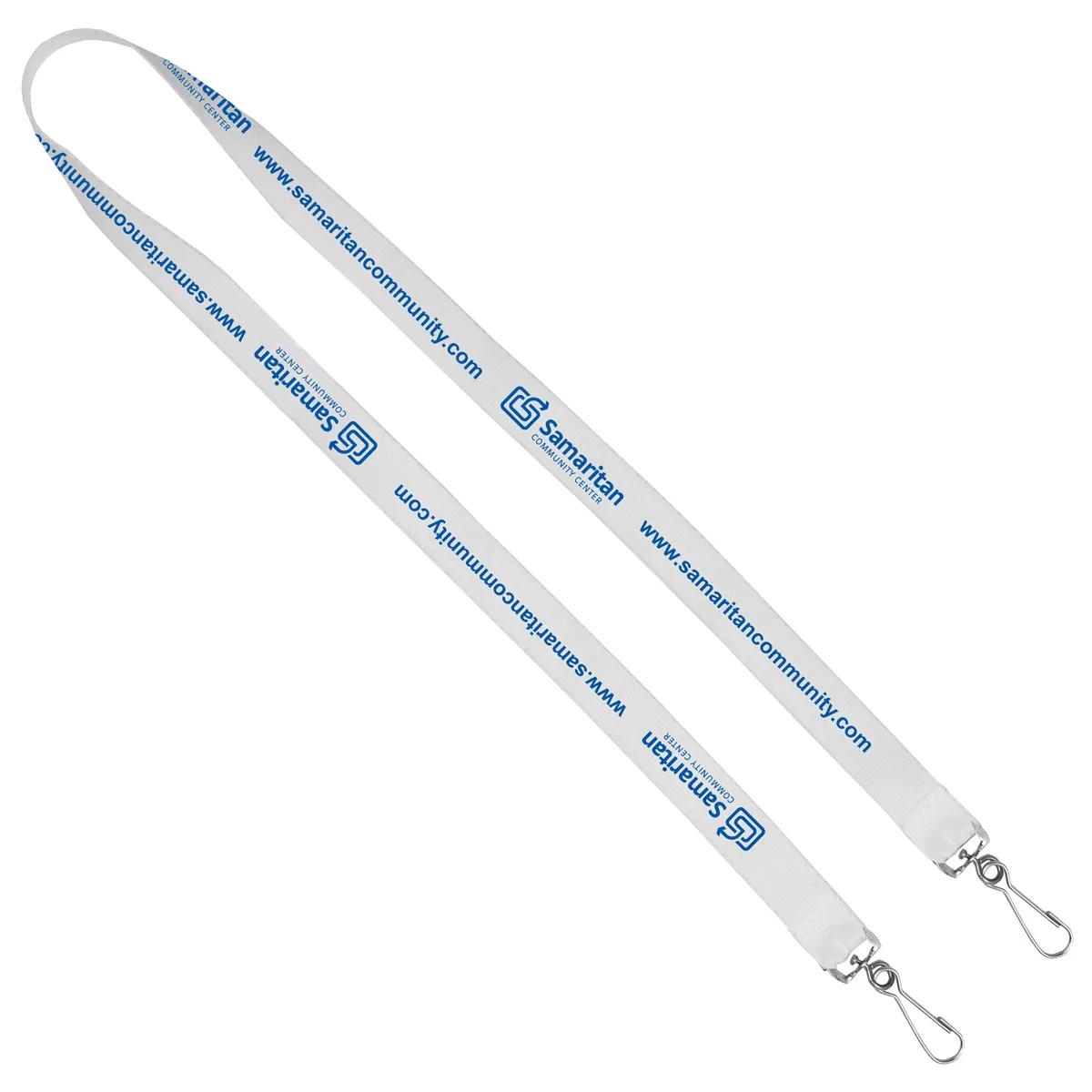 Custom Lanyards Dual Attachment Polyester Silkscreen - 18 x 0.75 in - product view 21