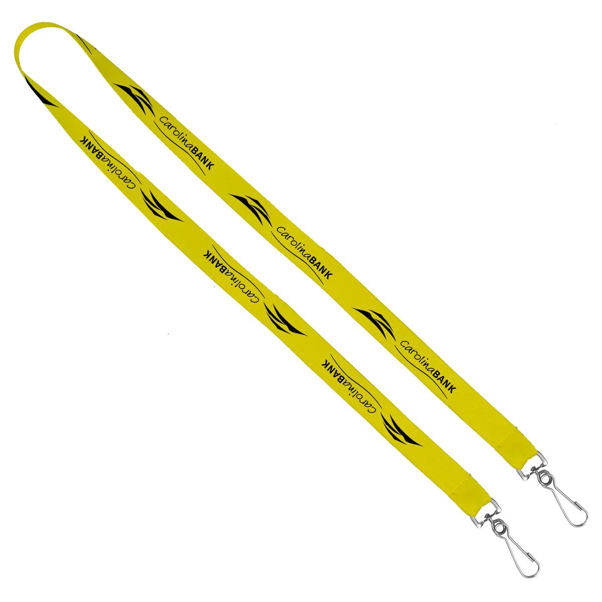 Custom Lanyards Dual Attachment Polyester Silkscreen - 18 x 0.75 in - product view 24