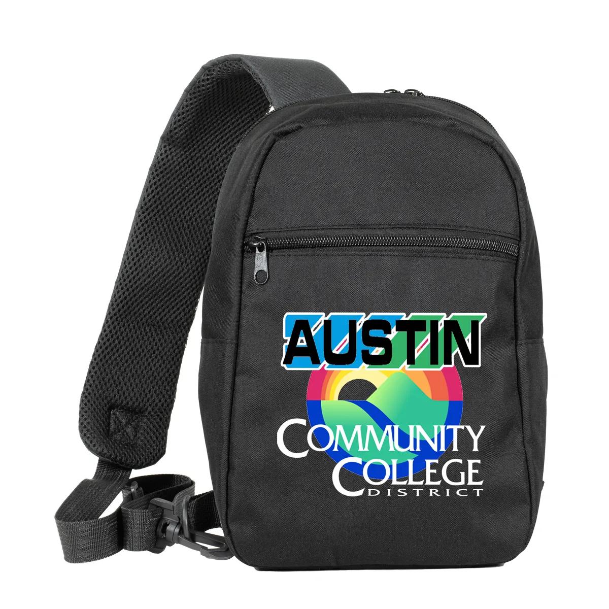 Sling Backpack Recycled RPET Cross-Body Mesh Strap - 7 x 11.5 in - product view 2