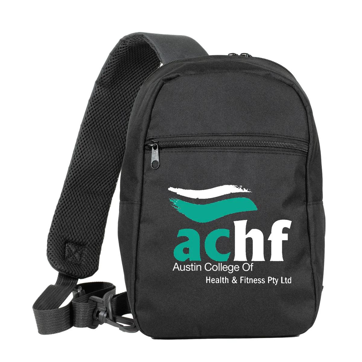 Sling Backpack Recycled RPET Cross-Body Mesh Strap - 7 x 11.5 in - product view 3