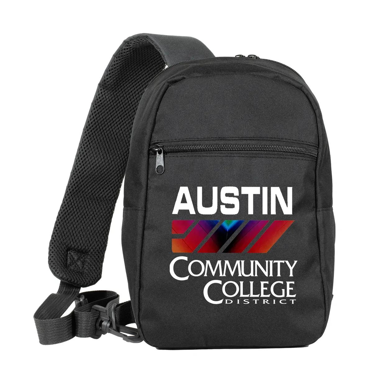 Sling Backpack Recycled RPET Cross-Body Mesh Strap - 7 x 11.5 in - product view 4