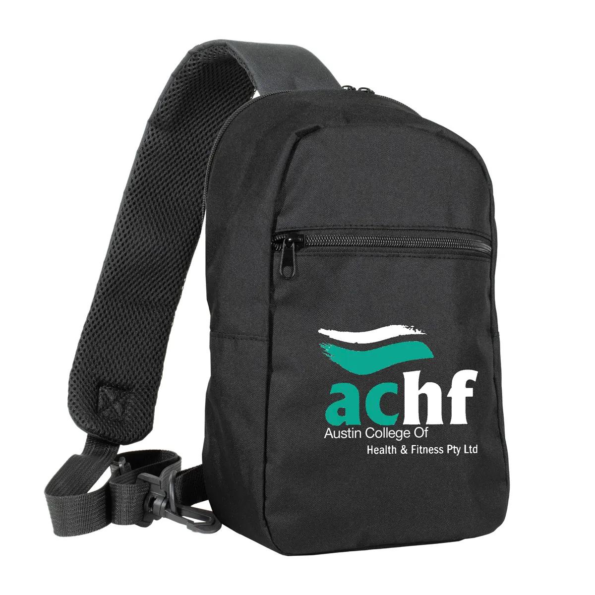 Sling Backpack Recycled RPET Cross-Body Mesh Strap - 7 x 11.5 in - product view 6